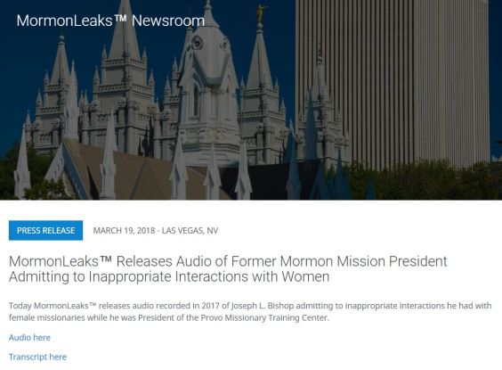 MormonLeaks-MTC President Audio Intro