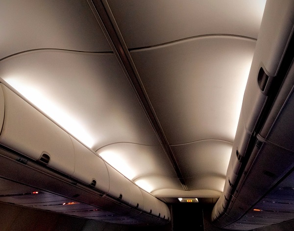 passenger cabin of an airplane
