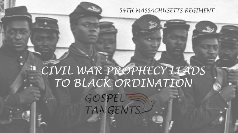 William Bickerton was a big fan of Joseph's Civil War prophecy, and his church never had a black ban. They were the first Mormon group to have a black apostle in the early 1900s.
