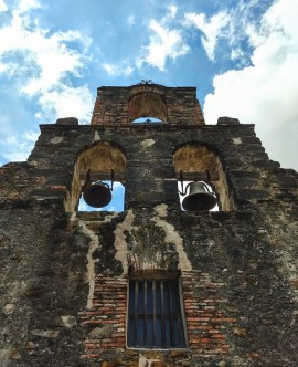 Facade of the Mission Espada Chapel