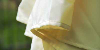 sunshine on white cloth