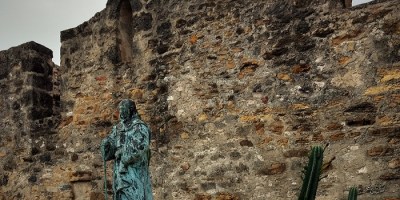 Statue of Fray Antonio Margil de Jesús in the San Antonio Missions National Historical Park