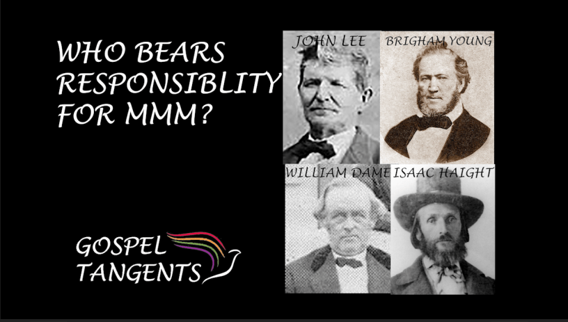 Barbara Jones Brown tells who she thinks was most responsible for blame in Mountain Meadows Massacre. Do you agree with her?