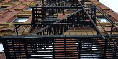 fire escape on a New York City apartment building