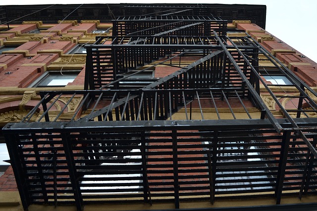 fire escape on a New York City apartment building