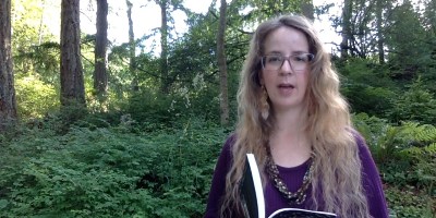 Mormon poet Dayna Patterson reading from her collection titled "If Mother Braids a Waterfall"