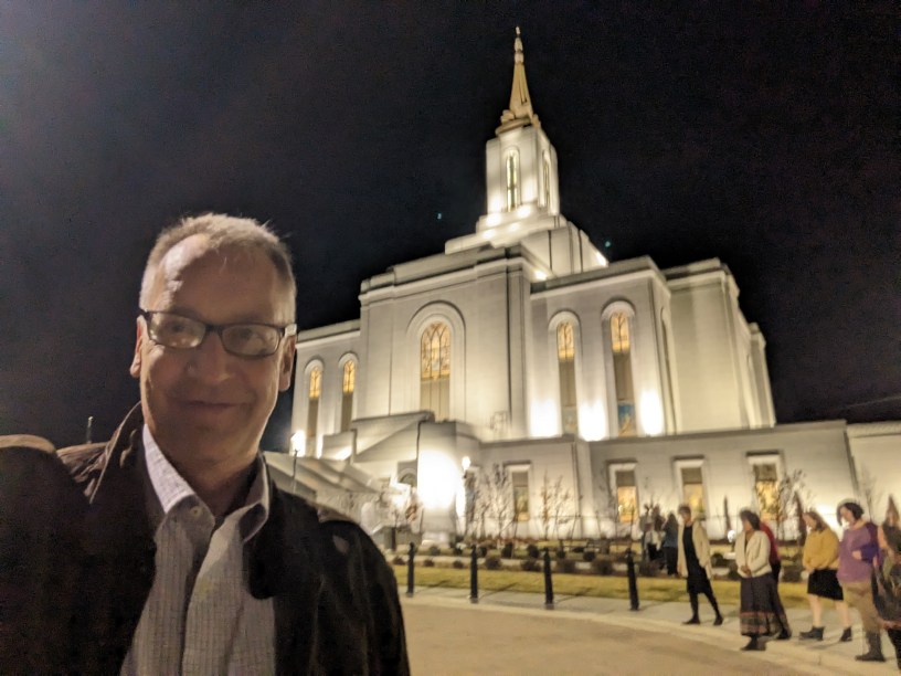 Rick B at the Orem Temple open house, Nov 2023.