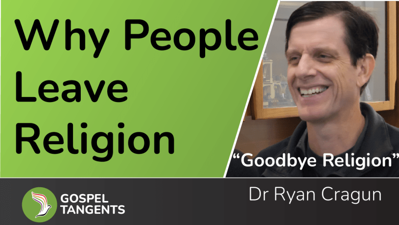 Dr Ryan Cragun, Univ or Tampa, discusses his new book "Goodbye Religion." He discusses why people leaving churches continues to grow.