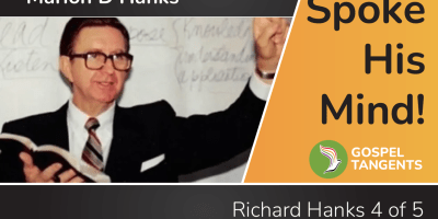 Because Marion D Hanks spoke his mind, that may have eliminated him from being called as an apostle.