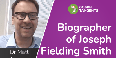 Dr Matthew Bowman discusses his new biography of Joseph Fielding Smith, the most influential LDS theologian of the 20th century.