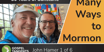 Historian John Hamer discusses Sunstone's 50th anniversary, different Restoration groups, and differences between LDS & RLDS succession.