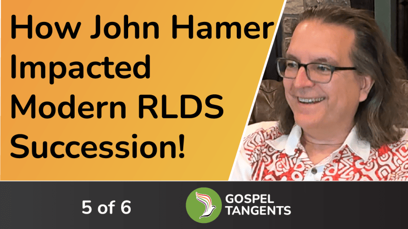 John Hamer discusses several controversial topics: RLDS finances, gay apostles, and RLDS succession.