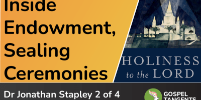 Jonathan Stapley's new book, "Holiness to the Lord" discusses the complexities of temple sealings.