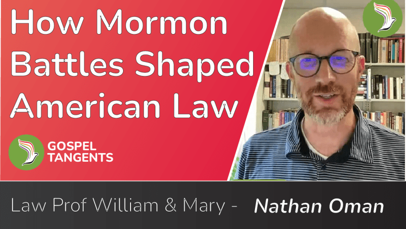 Nathan Oman is a law professor at William & Mary in Virginia. We disuss his 2 volume work, "Law & the Restoration."