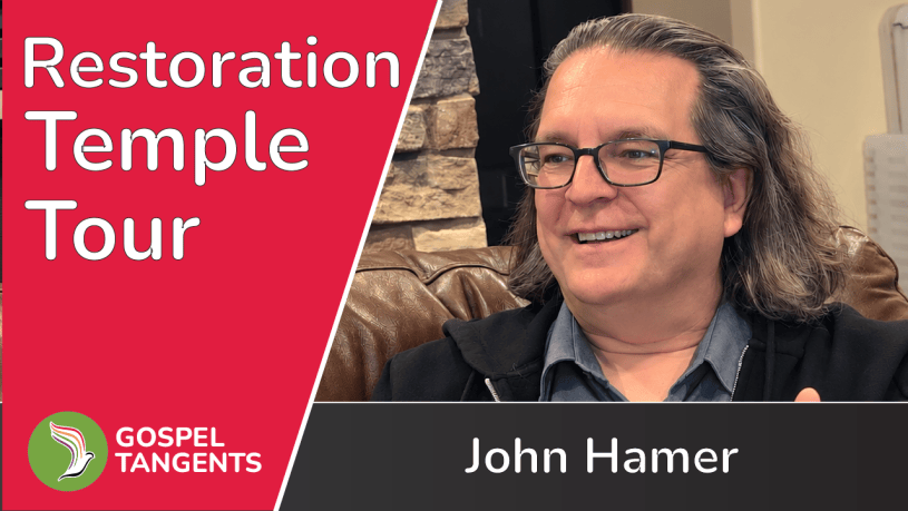 John Hamer discusses how LDS temples grew out of the Bible and how other Restoration groups view temples.
