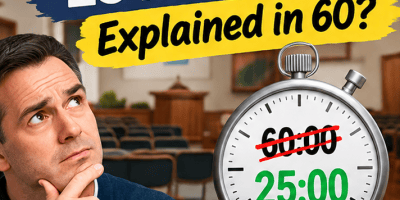 Did you take an hour to explain the new 25 min meeting schedule?